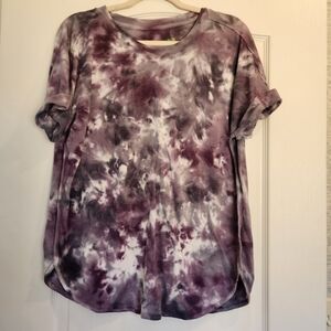 GreenTea Womens Tie-Dye Blouse Size L Euc